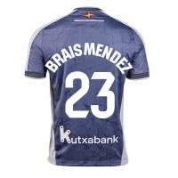 Dres Real Sociedad Brais Mendez #23 Preč 2025-26 Krátky Rukáv